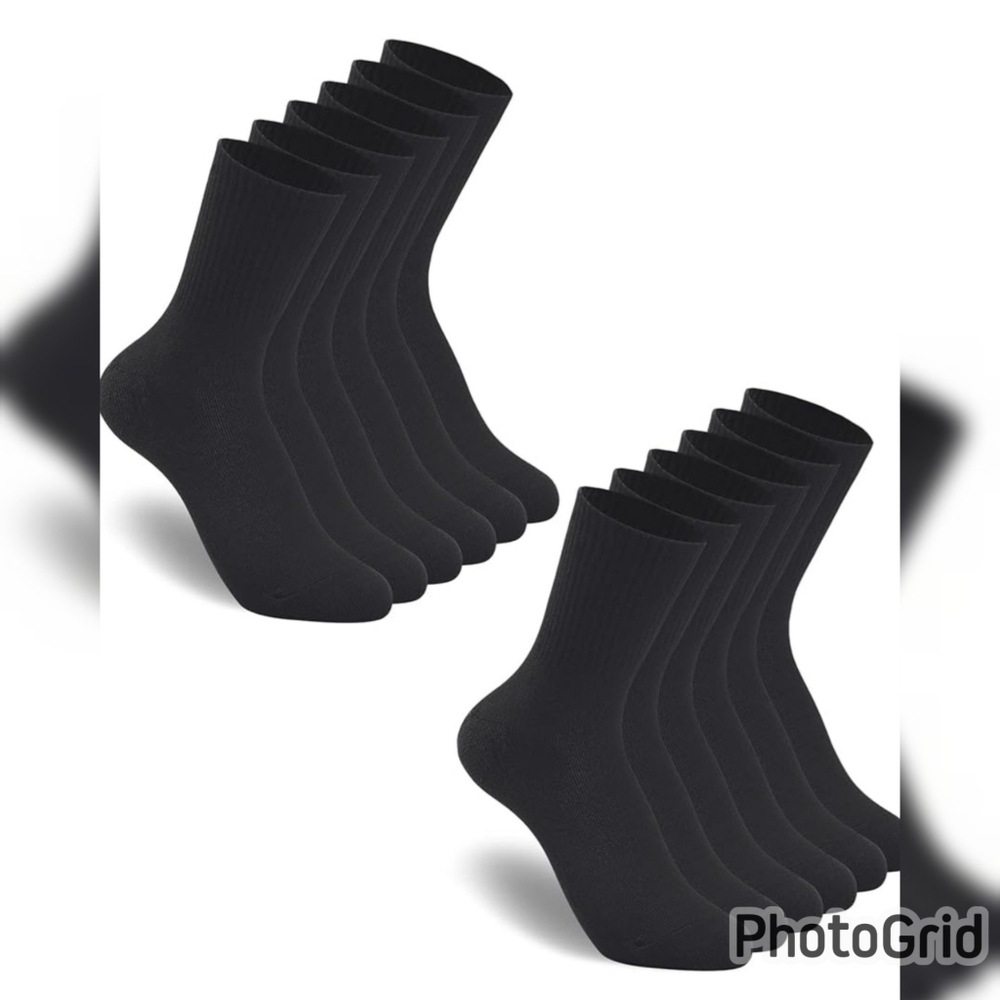 HAVE A TREE 5 Pack Womens Crew Lightweight Thin Casual Calf Socks Size 6-11